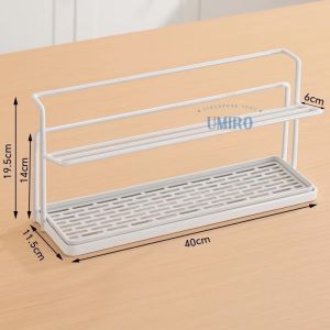 [SG]Double-layer cup rack drain tray rack bottle drying rack glass cup and teacup storage rack with drain tray