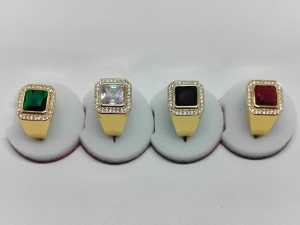 CINCIN PERMATA LAKI-LAKI Cincin Pria Warna Kuning Emas CINCIN PERMATA LAKI-LAKI