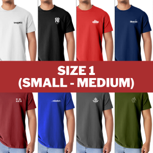 RANDOM Men and Women T-shirts Classic Round Neck T-Shirt Assorted Logo