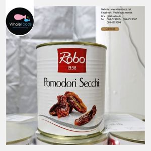 Robo Sun Dried Tomato in Sunflower ขนาด 750g โรโบ โปโมริ เซกกิ (มะเขือเทศแห้งในกระป๋อง)