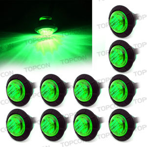 10pcs 3led Round Trailer Truck Tail Lights 24v Car Exterior Lights Warning Tail Lights Truck Side Lights (Red Yellow White Green Blue)