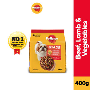 PEDIGREE MINI Dog Food Dry For Small Breed Dog Food Beef Lamb & Vegetable 400g