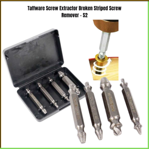COD Taffware Screw Extractor Broken Striped Screw Remover S2 / Obeng Pembuka Baut Rusak Alat Pembuka Baut Obeng Dol