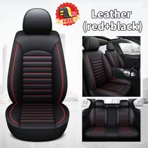 【 Free Gift】 Linen+leather car seat cover full surround breathable cushion protective cover is suitable for over 95% of car models including but not limited to sedans SUVs pickups Toyota Honda Nissan Ford Isuzu Mitsubishi Suzuki and other models