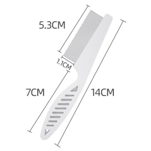 Lược Chải Ve Rận Từ Nhựa Nguyên Sinh Lưỡi Thép Không Gỉ Hiệu Quả & Bền Bỉ Dành Cho Chó Mèo