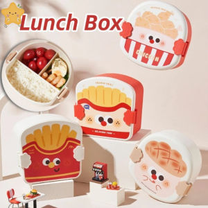 Portable Kids Bento Lunch Box Leakproof PP Microwave Safe Snack Container School Meal
