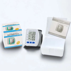 Digitlal Tensiom Health BP Sphygmomanometer Wrist cuff Digital Monitor Heart Beat Rate Pulse Meter