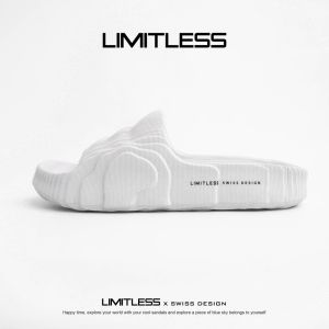 Limitless - Sendal Wanita Pria ADILETTE Sandal Slip On Laki Laki Distro Wanita Empuk Sandal Cewek Selop Anti Slip Ringan - Size 36 - 44