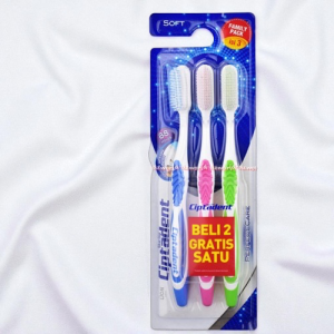 Ciptadent Total Clean 3pcs Family Pack Isi 3 Sikat Gigi Ciptaden Totally Klin Klean Toothbrush Sikatgigi Mulut  Gusi