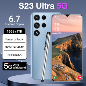 【CAN COD+READY】Original phone S23 Ultra 5G S23Ultra 5G 6.7 Inch HD full screen hp 16G RAM 1TB ROM 32MP 64MP cheap cellphone washing warehouse Android 12.0 Face Recognition Unlocked Mobile Phones Dimensity 9000 6800Mah