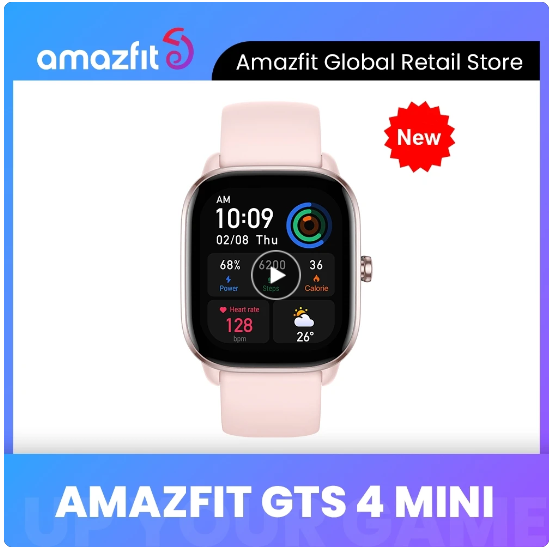 AmazfitT500Pro MINI smartwatch with 120 different sports modes, 1.65inch highdefinition AMOLED