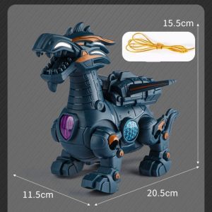 Electric Dinosaur Toy Walking Crawling Climbing With Light Music Sound Kids Gift Indoor Play