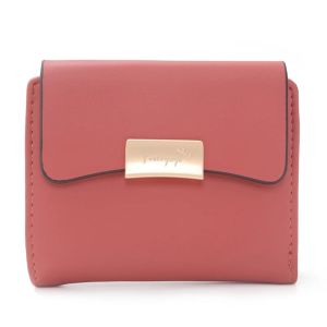 ซองใส่บัตรกระเป๋าสตางค์ทรงธรรมดาผู้หญิงกระเป๋าใส่เงินเหรียญของเด็กผู้หญิงกระเป๋าสตางค์ใบสั้นผู้หญิงใหม่