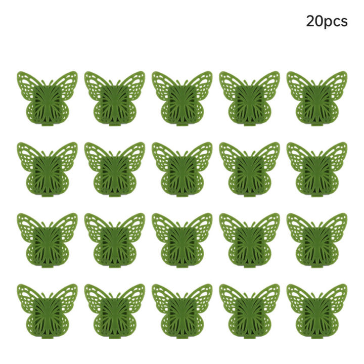 🔥20pcs🔥Butterfly Orchid Clips Reusable Gardening Flower Vine Support ...