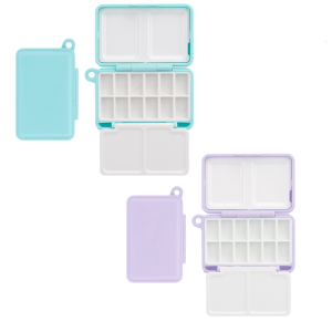 Empty Watercolor Tins Box with Pans Watercolor Paint Palette Watercolor Box with Lid Watercolor Pans for Travel Painting