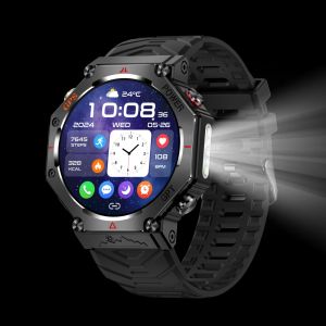 Rainbuvvy KC91 GPS sports watch 1.39” TFT Display Fitness Watch Supports heart rate blood oxygen air pressure altitude Flashlight AI dial Bluetooth call Smart Watch