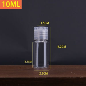 30pcs Plastic Flip Cap Bottles Portable Clear Travel Bottle Perfume Atomizer Plastic Bottles
