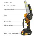 KEELAT 12/6 Inch Mini Chainsaw Cordless Electric Hand Saw Wood Cutter With Rechargeable Battery. 