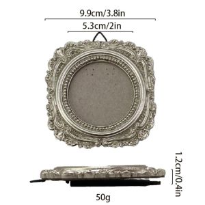 MING1996 Resin Baroco Style Photo Frame Mini Antique Picture Frame Ornaments Unique Exquisite Photo Display Holders Tabletop Wall Decor