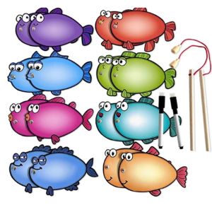 EAURA Trò chơi câu cá từ tính Thẻ truy tìm chữ cái Bảng chữ cái Thẻ khô xóa được Học Tập Giáo Dục Đồ chơi giáo dục Tự làm Đồ chơi Montessori Thẻ học từ tiếng Anh Dành cho mẫu giáo