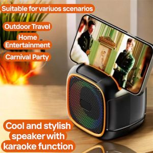 ✅100% Original Smilee RGB Disco Bluetooth Speaker Multi-Mode Support (TF/USB/FM) Portable Party Speaker Dynamic