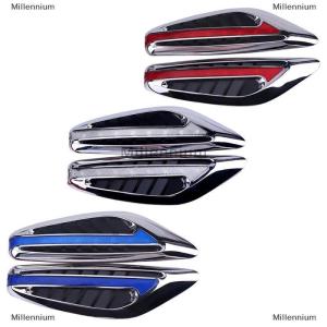 [COD] Millennium Pair(2pieces) Universal Blade Steering Light Fender Side Marker Light Car LED Turn Signal Lamps Yellow Red Blue White