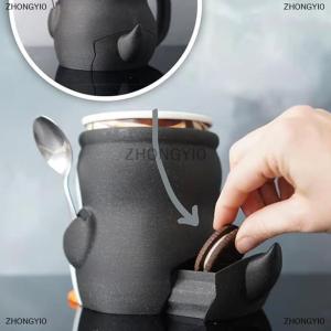 [COD] ZHONGYI0 Dễ thương chim cánh cụt Ice Cream pint chủ 3D in sỏi chim cánh cụt Ice Cream pint container với chất chống đông xử lý pepples rò rỉ bằng chứng Popsicle ấm cúng bia có thể cup tay áo