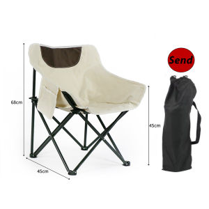 Foldable Camping Chair Portable Lawn Chair With Cup Holder And Pillow Folding Camp Chair For Adult Portable Outdoor Lounge Chair with Removable Footrest Foldable Reclining Camp Chair with Arm Pad