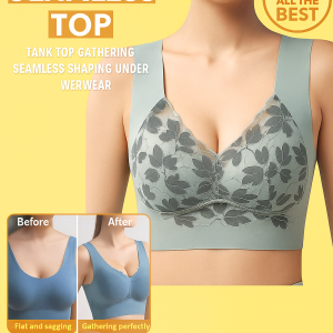 Push Up Seamless Bra Bust Enhancing Bra Underwire Free Breathable Vest