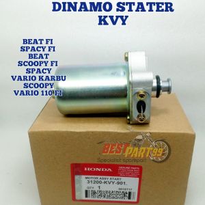 dinamo stater honda kvy beat fi spacy fi beat scoopy vario 110 fi vario karbu kualitas original ori asli bermutu kualitas bagus aman ahm/pemutar stater