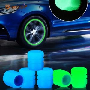 Bộ 4 nắp van dạ quang ô tô xe máy phát sáng trong đêm cực đẹp lắp các loại xe hàng 2 lớp cao câp