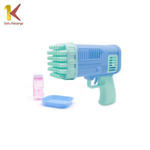 Satu Keluarga Mainan Anak Pistol Bubble Gun Basoka 32 Lubang M348 Bubble Gun Bazooka Tembak Gelembun
