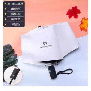[ Konbini ]  UV Fashion Automatic Foldable Umbrella Auto Open Close One Handed Windproof Umbrella