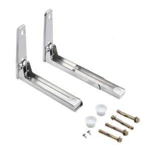 Space Efficient Expandable Shelf for Microwave Oven Support Bracket Wall Mounted Kitchen Appliance Organizer Rack