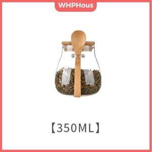 WHPHous Hermetic Containers For Food Storage Pots Glass Jar With Lid Sealed Container Sugar And Tea Cans Airtight Kitchen Coffee Jars