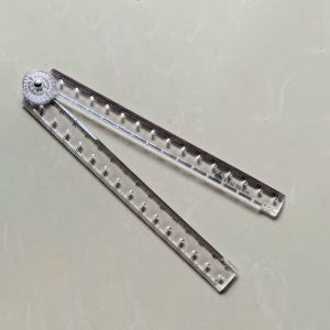 🔥chageey👍 Creative Acrylic Straight Ruler Transparent Folding Ruler Simple Scale Student Drawing Ruler