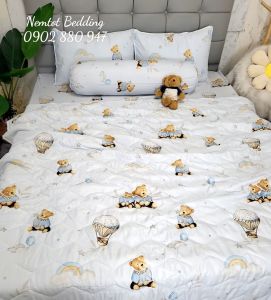 🐻SIÊU XINH🐻 Bộ Chăn Ga Gối Lụa Tencel Cao Cấp Than Hoạt Tính Kháng Khuẩn Mềm Mịn Thoáng Mát Vỏ Gối Ôm Khóa Kéo _ Nemtot Bedding