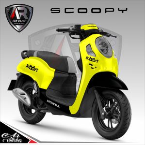 Stiker Decal SCOOPY 2021-2024 Full Body Stiker Full Blok All New SCOOPY 2017-2020 Stiker Warna Polos
