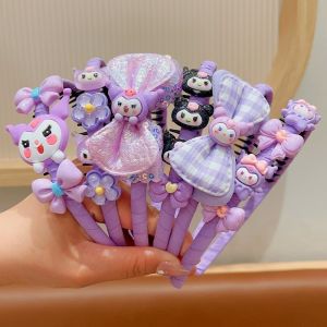 Kawaii Sanrio Kuromi Cartoon Hairbands Headwears Girls Lovely Hair Hoop Headbands Kids Hair Accessories