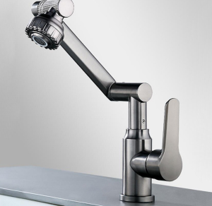 SUS 304 Keran Putar Mekanis Kran 360°Derajat Keran Putar Keran Air Panas & Dingin Keran