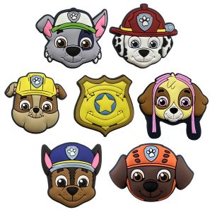 New Paw Patrol clog accessories Cute clogs with flower-shaped shoe buckles Patrol Team style diy Shoe decoration buckle
