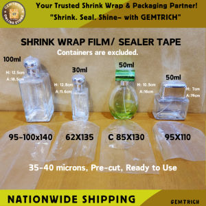 200pcs Shrink Wrap Plastic Packaging Shrinkable Plastic Sealer for Bottle Container 30-100ml Perfume