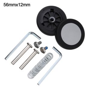 TI9P 2Pcs Durable Replacement DIY Portable Suitcase Parts Axles Travel Luggage Wheels Caster Wheel Repair Kit Replace Wheels