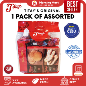 Titays Pasalubong Bag | 5 Assorted Packs | Biscuits from Liloan Cebu | Best of Cebus Delicacies and Snacks  | Cebus Original Export Quality Products | Authentic Product of the Philippines | Best of Cebu | Tourists Favorite Cebuano pasalubong/gifts