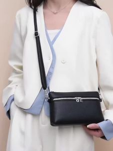 Elegant Shoulder Bag for Women Soft Leather Crossbody Bags Designer Fashion Simple Messenger Bag Ladies Purses and Handbags2026