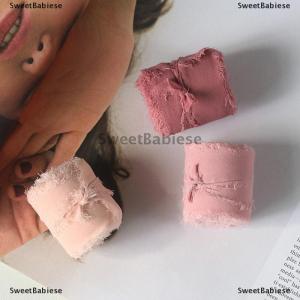 [COD] SweetBabiese 2 3 4 cuộn 5m sờn viền satin handmade chiffon ruy băng lụa cho lời mời đám cưới bó hoa sinh nhật tiệc tự làm quà tặng trang trí
