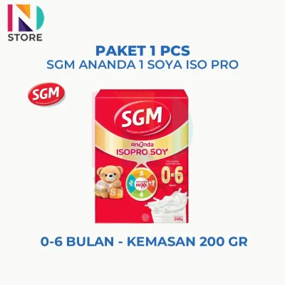 SGM Ananda ISOPRO Soya Tahap 1 (0-6 Bulan) / Tahap 2 (6-12 Bulan) Kemasan 200GR/400GR Paket 1PCS