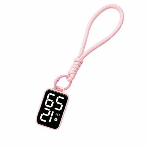 NOBLELYN Big Numbers Pocket Watch Keychain LED Digital Display Digital Watch Practical Multipurpose Electronic Hanging Watch Kid Adult