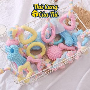 Đồ Chơi Cao Su Hình Xương Cho Chó Gặm Cắn Sạch Răng - Thú Cưng Của Tui