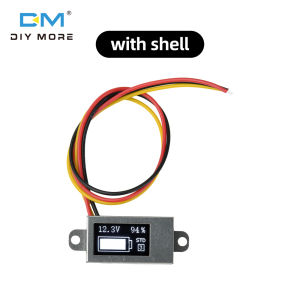 Diymore DC 0-30V Ultra-Thin Mini Digital Voltage and Battery Level Meter with 0.5 inch OLED Display Adjustable for 1/2/3/4/5/6S Percentage Battery Level Display